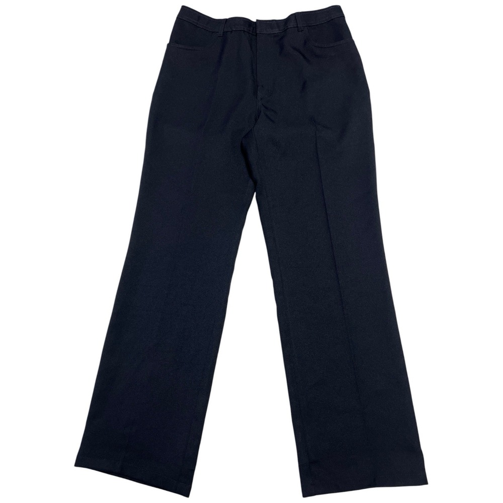 VTG John Blair Men's Navy Blue Polyester Western Gentlemen Dress Pants 34x31